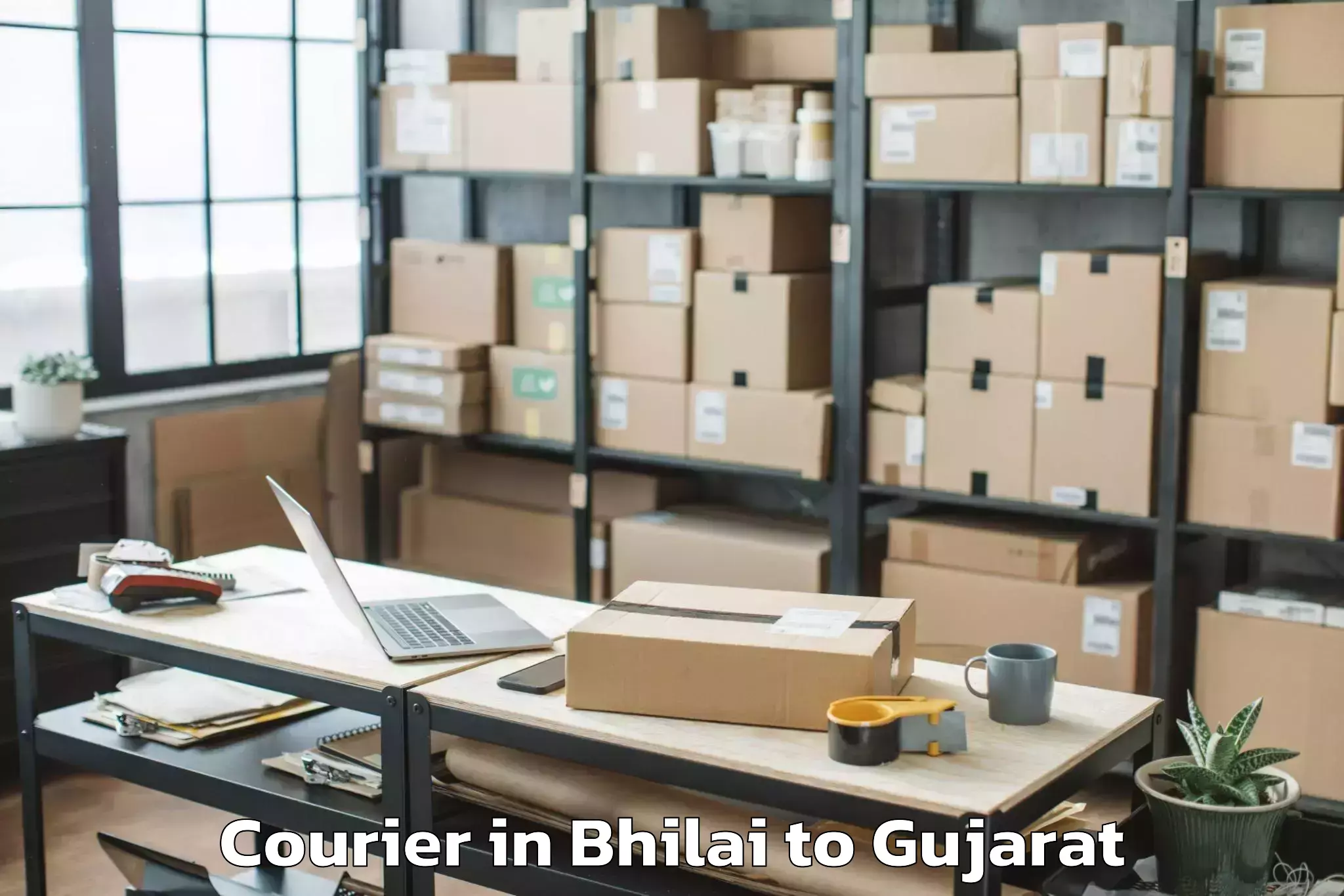 Top Bhilai to Bedi Courier Available